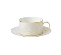 Wedgwood Tasse à thé avec soucoupe Arris Blanc