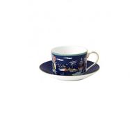Wedgwood Tasse Wonderlust avec soucoupe blue pagoda