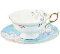 Wedgwood Petite tasse à thé Wonderlust avec soucoupe floraison