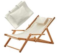 Wedhapy Housse de Rechange pour Chaise de Patio Pliable 45 x 17 Pouces avec Coussin Style 1.