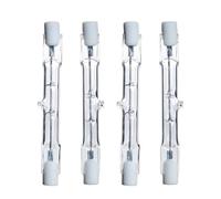 Wedhapy Lot de 4 Ampoules R7S à Double culot J78 Ampoules halogènes à économie d'énergie Ampoules halogènes linéaires au tungstène projecteur de 78 mm de Longueur Ampoules halogènes de 2 250 lumens