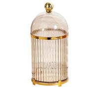 Wedhapy Porte-cuillères à café porte-cuillères à café -tasses -fourchettes dessert petit -ustensiles avec couvercle organisateur de comptoir en plastique transparent rayures vaisselle moder