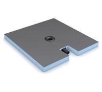 wedi Fundo Plano, Receveur de douche complet, DN 40, carré, écoulement, excentré 1400x900x65 mm