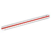 WEDO 05255001 Echelle de réduction triangulaire 30 cm Architecte 1 Blanc