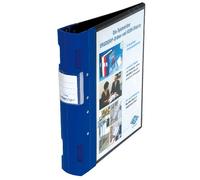 Wedo Classeur A4 Ergogrip 05818003 – 4 anneaux en plastique 55 mm – Bleu