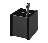 Wedo 0636001 Pot à crayons double en acrylique Noir