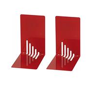 Wedo 1021002 Lot de 2 Serre-livres Rouge