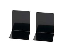 Wedo 1021101 Serre-livres (en métal, modèle large, 14 x 12 x 14 cm) 2 pièces, noir