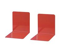 Wedo 1021102 Lot de 2 Serre-livres Rouge