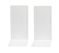 Wedo 1021200 Lot de 2 Serre-livres Blanc