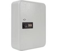 Wedo Armoire à clés 10242437 – Serrure à combinaison 3 chiffres, 24 clés – Gris clair