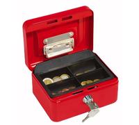Wedo Caisse à monnaie Gr.1 4 compartiments avec clip Acier 152×115×80 mm Rouge