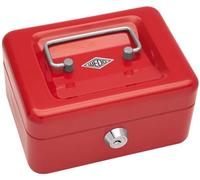 Wedo 145102X Caissette à monnaie à 4 compartiments 15,2 x 11,5 x 8 cm Rouge