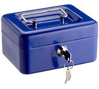 Wedo Caisse à monnaie Gr.1 4 compartiments avec clip 152×115×80 mm Bleu