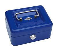 Wedo 145103X Caissette à monnaie à 4 compartiments 15,2 x 11,5 x 8 cm Bleu