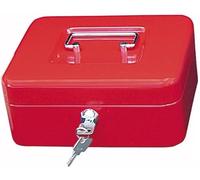 Wedo 145202X Caissette à monnaie à 5 compartiments 20 x 16 x 9 cm Rouge
