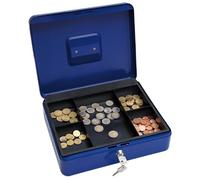 Wedo 145403X Caissette à monnaie à 5 compartiments 30 x 24 x 9 cm Bleu
