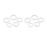 Wedo 26230015 Anneau porte-clés en métal 15 pièces assorties (Lot de 2)