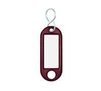 Wedo 262813407 Lot de 100 Porte-Clés avec Crochet en S Marron