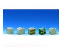 Wedo 2702650 cube-mémo en plastique avec feuillets 10 x 10 cm transparent fumé G
