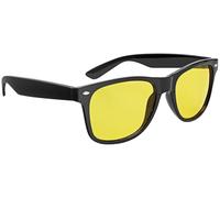Wedo 27147099 Lunettes de vision nocturne pour automobilistes, verres polarisés teintés, conformes à la norme ISO, étui et manuel d'utilisation (français non garanti), noir/jaune