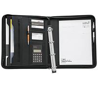 WEDO 58 1101 Porte-documents collège, DIN A4, avec calculatrice, similicuir grainé