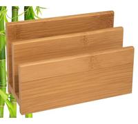 WEDO porte-lettres, en bambou, 2 compartiments G