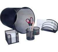 WEDO 65 101 Set de bureau Office en fil métallique noir