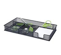 WEDO 651601 Plumier structure grillage raffinée en fil métallique poudré Noir