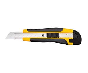 Wedo 78618 tous les Guide lame de cutter rond, en métal noir/jaune 18 mm