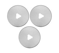 Wedo 788528 Couteau Lames de Rechange Rond Diamètre 28 mm, 3 Pièces en Acier Sk5 Carbone pour Super Cutter 78855, Argent
