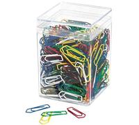 Wedo 90050099 trombones métal - 26 mm, 500 pièces, coloré et laqué