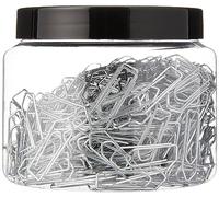 Wedo 90115040054 Lot de 400 trombones en métal galvanisé brillant 26 mm dans une boîte pratique