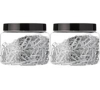 Wedo 90115040054 Lot de 800 trombones en métal galvanisé brillant 26 mm dans une boîte pratique