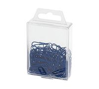 Wedo 901244200 Trombones (Métal, 27 mm, avec Revêtement Plastique), 100 Pièces Bleu
