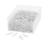 Wedo 901244600 Trombones en métal revêtu de plastique 27 mm Blanc Lot de 1000