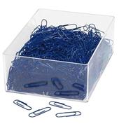 Wedo 901244603 Trombones en métal revêtu de plastique 27 mm Bleu Lot de 1000