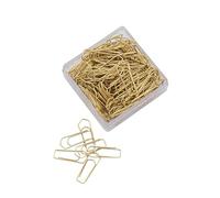 Wedo 9101500 Lot de 140 trombones (en métal, 26 mm, dans une boîte transparente)