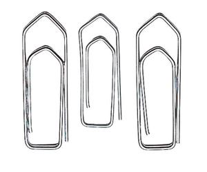 Wedo Bte De 1000 Trombones 32 Mm Zingué Brillant