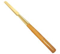 WEDO Ciseau à froid non étincelant de 27,9 cm, burin utilitaire en bois plat, lame de 1,6 cm de large, outil de sécurité sans étincelles, qualité industrielle, longueur 280 mm, aluminium bronze, norme