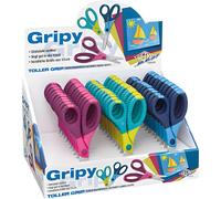WEDO ciseaux de bricolage Gripy, ronds, longueur : 130 mm, présentoir de 30 pièces