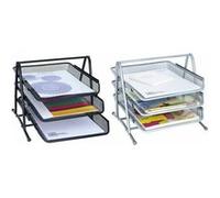 WEDO Briefablage Office, aus Drahtmetall, 3 Ablagen, silber