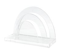 Wedo Cristallic Porte-lettres acrylique à 2 compartiments Transparent