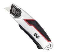 Wedo Cutter de sécurité PLUS 837 en métal, lame rétractable 19 mm noir/argent