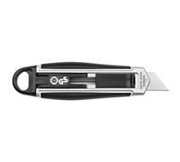 Cutter pour gauchers, lame trapèze, noir/argent