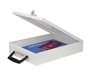 WEDO Dokumenten-Kassette A4, 35,5 x 26 x 6,7 cm lichtgrau