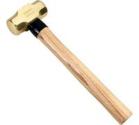 WEDO Fäustel Marteau de démolition, 450 g, avec manche en bois, marteau de démolition, grand marteau, tête de marteau en laiton, longueur 310 mm, 0,45 kg