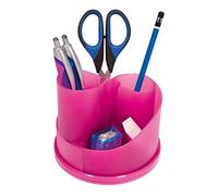 Wedo Frosty 245258509 Pot à crayons multifonctions rond à 6 compartiments Rose