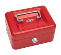 Wedo Caisse à monnaie Gr.1 4 compartiments avec clip Acier 152×115×80 mm Rouge