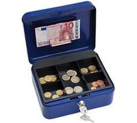 Wedo Caisse à monnaie Gr.2 5 compartiments acier couche poudrée bleue 20 x 16 x 9 cm